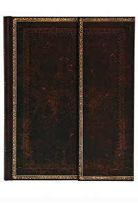 PAPERBLANKS MARRUECOS NEGRO CUERO ANTIGUO FOLDER A4